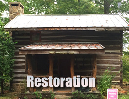 Historic Log Cabin Restoration  Columbus, North Carolina